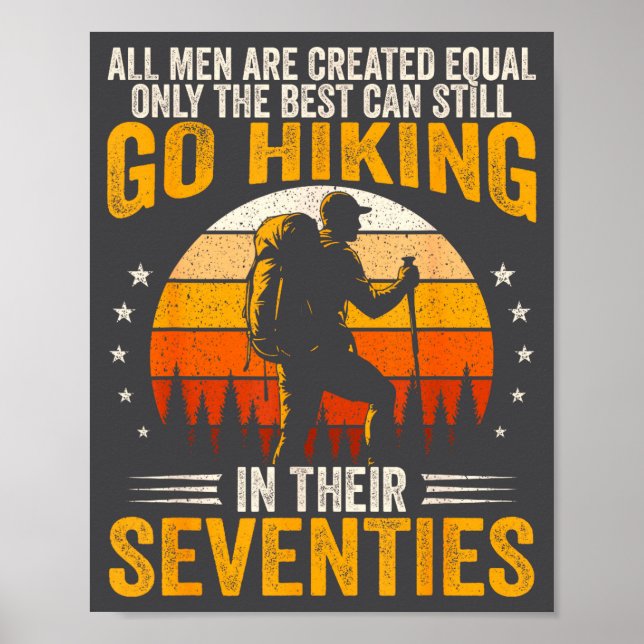 Poster The Men Still Go Hiking In Their Seventies Funny H (Devant)