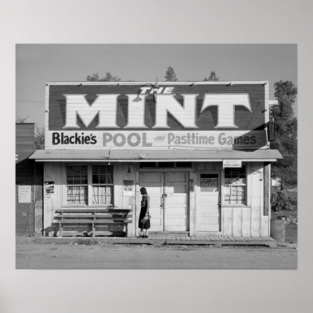 Poster The Mint Pool Hall, 1940 (Devant)