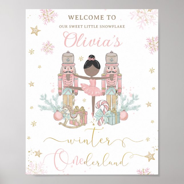 Poster The Nutcracker Winter Onederland 1st Birthday  (Devant)