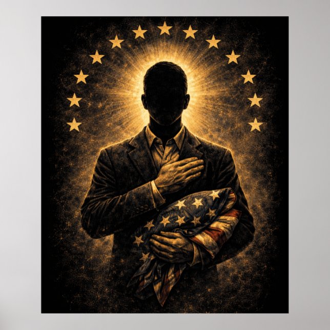 Poster “THE OATH” – Silent Patriotism (Devant)