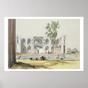 Poster The Palace of Tchar-Bag at Isfahan, Persia, plate