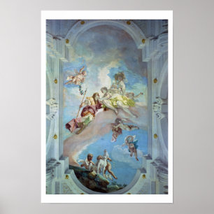 Poster The Parting of Venus from Adonis, 1707-08 (fresco)