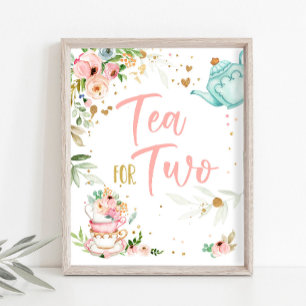 Poster Thé pour deux Fille de fête du thé 2ème Deuxième a