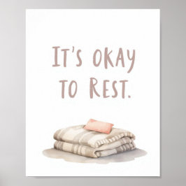 Poster The Quiet Grove “It’s Okay to Rest” Affirmation