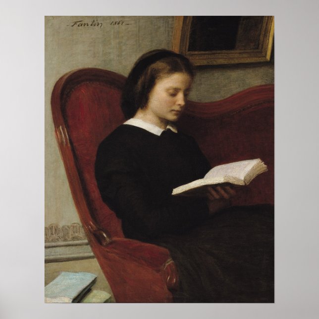 Poster The Reader, 1861 (Devant)