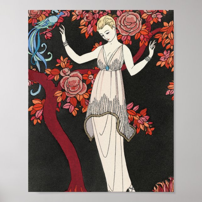Poster The Science Tree Evening Dress - George Barbier (Devant)