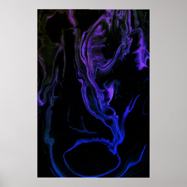 Poster The Scream-an Abstract Art Creation on a 24x36 in. (Devant)