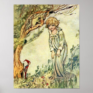 Poster "The Secret Garden" Art poilu de Charles Robinson