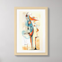 The Sentinel: Symbolic Figure Minimalist Wall Art