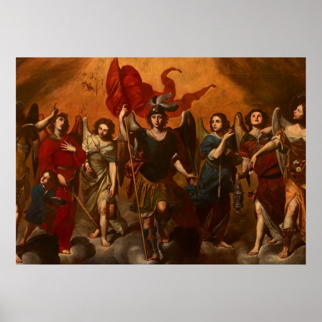 Poster The Seven Archangels by Massimo Stanzione (Devant)