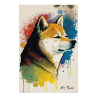Poster The Shiba Inu Dog - Composition 008