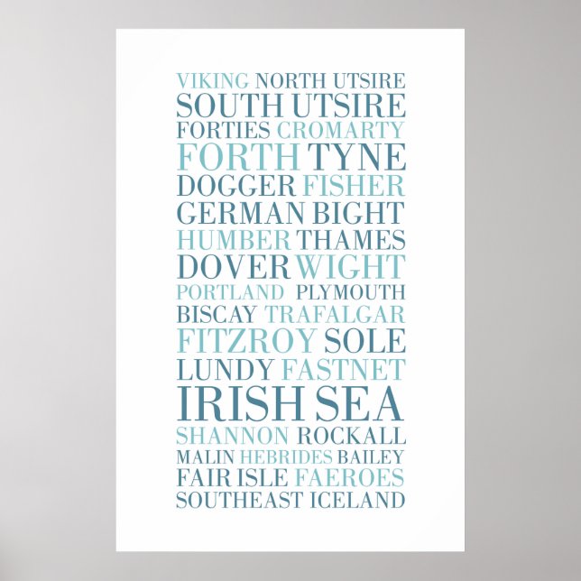 Poster The Shipping Forecast, BBC Radio 4 (Devant)