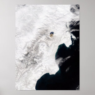 Poster The Shiveluch Volcano in Kamchatka Krai, Russia