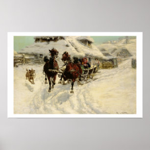 Poster The Sleigh Ride, 1896