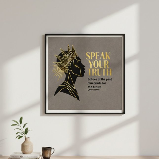 Poster The Sovereign Voice: Echoes & Blueprints (Créateur téléchargé)