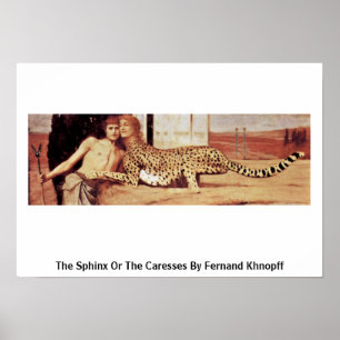 Poster The Sphinx Or The Caresses By Fernand Khnopff