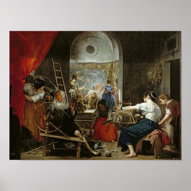 Poster The Spinners, ou La Fable d'Arachne, 1657 (Devant)