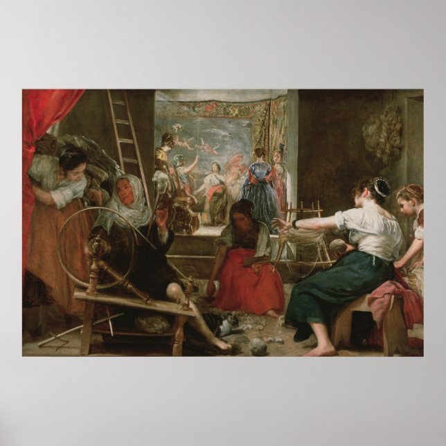 Poster The Spinners, ou La Fable d'Arachne, 1657 (Devant)