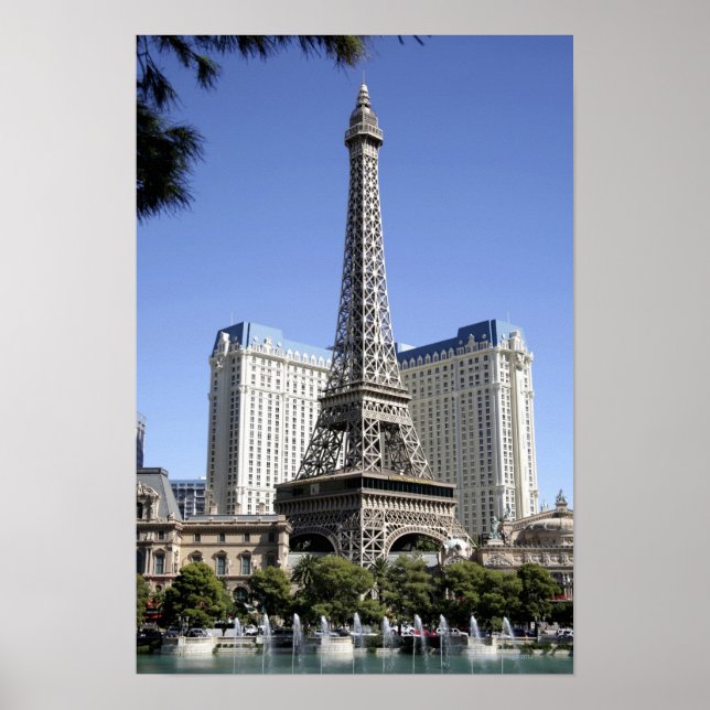 Poster The Strip, Paris Las Vegas, Hôtel de luxe (Devant)