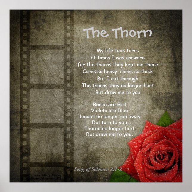 Poster-- The Thorn Poster (Vorne)