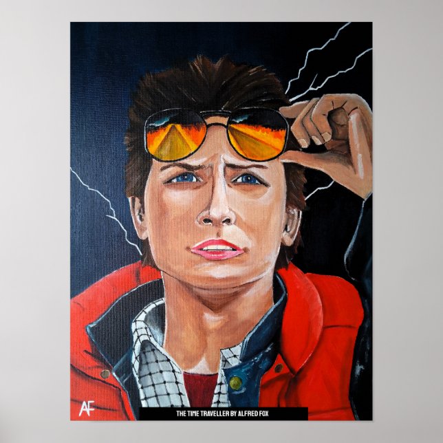 Poster The Time Traveller Painting by Alfred Fox (Devant)