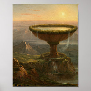 Poster The Titan's Goblet (1833) - Thomas Cole
