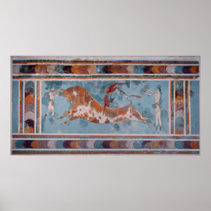 Poster The Toreador Fresco, Knossos Palace,