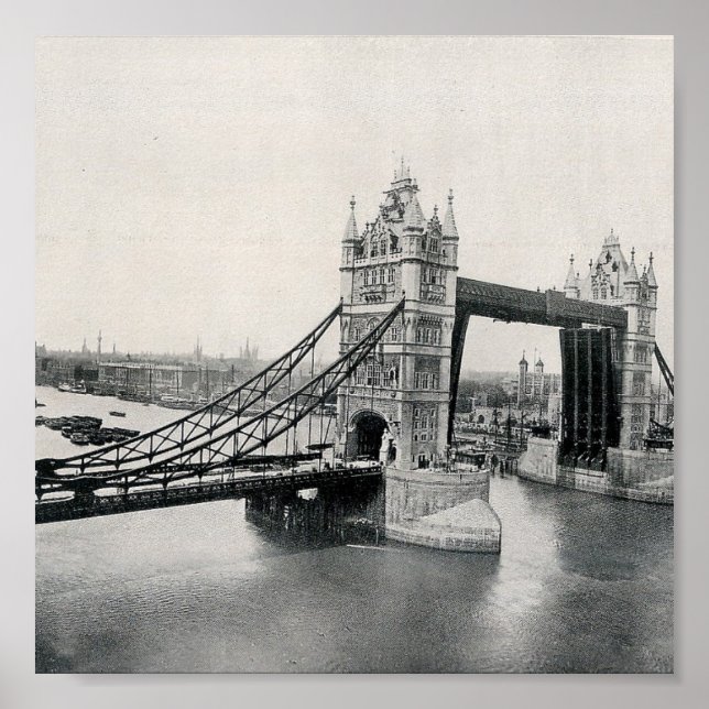 Poster The Tower Bridge, Londres 1913 (Devant)