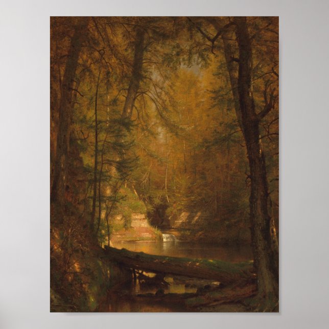 Poster The Trout Pool (1870) - Worthington Whittredge (Devant)