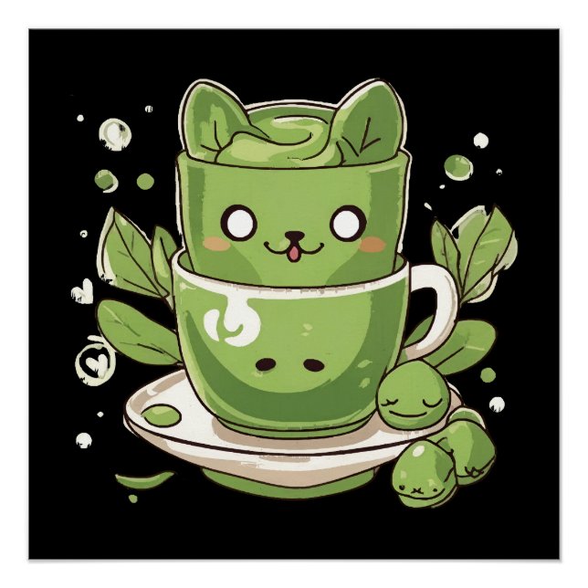 Poster thé vert matcha (Devant)