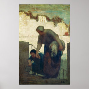 Poster The Washerwoman, c.1860-61