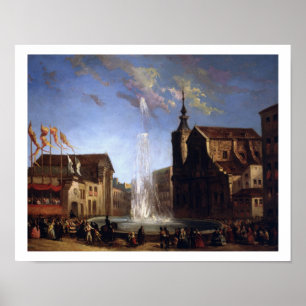 Poster The Water Supply of Lozoya at the Fountain of the