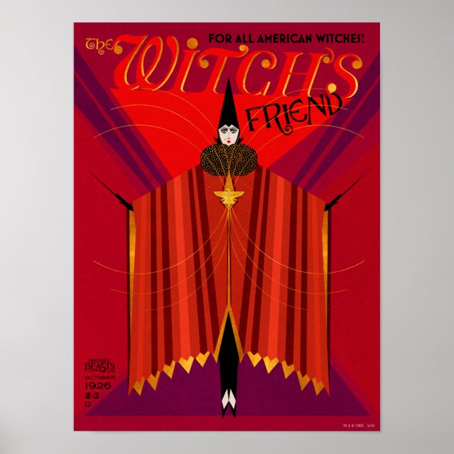 Poster The Witch's Friend October Magazine (Devant)