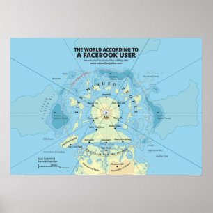 Poster The World According to a Facebook User