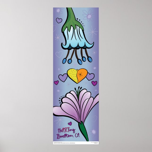 Poster - theARTing Blume - Buellton.Art (Vorne)