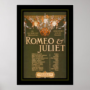 Poster Theater Vintag Romeo Julia