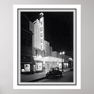 Poster Théâtre 1935 de mode de LA