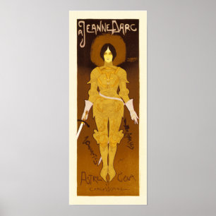 Poster Théâtre Astre Cola Jean D Arc Art Georges de Feure
