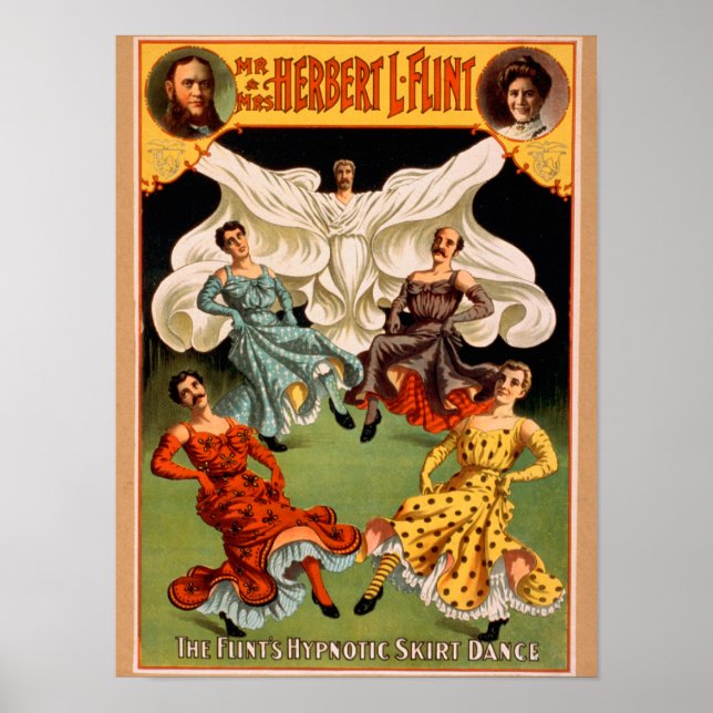 Poster Théâtre de danse hypnotique des Flints (Devant)