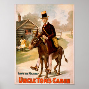 Poster Théâtre d'homme et d'âne de cabine d'oncle Tom