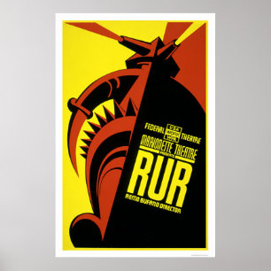 Poster Théâtre Marionette 1938 WPA
