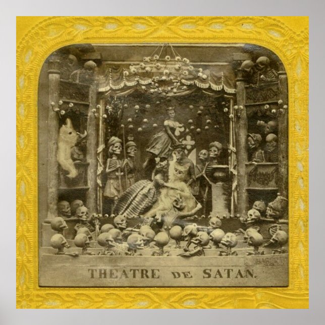 Poster Théâtre vintage De Satan (Devant)