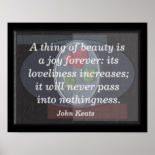 Poster Thème de beauté - John Keats - Art print