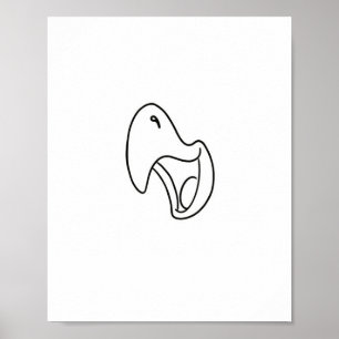 Poster Thème de cri d'oiseau, perroquet