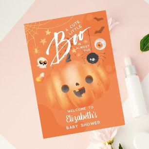 Poster Thème de fête de bébé Halloween coloré Boo