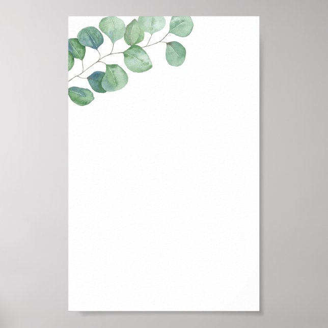 Poster Thème Eucalyptus (Devant)