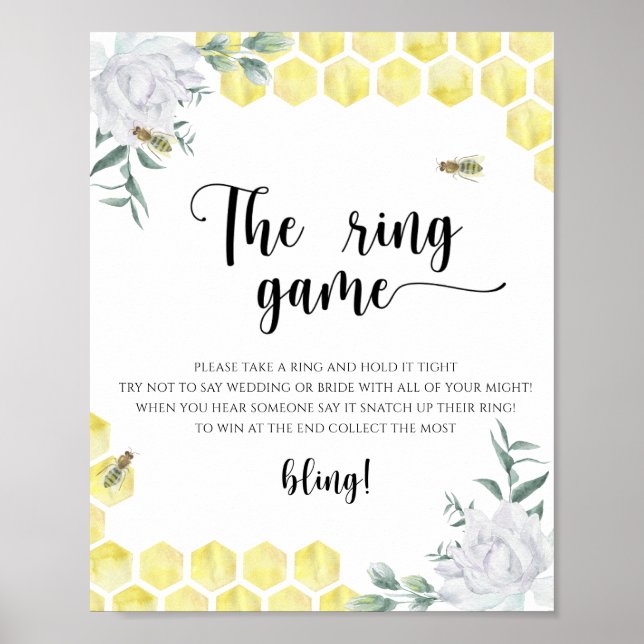 Poster Thème Honeycombs - Le jeu d'anneau (Devant)