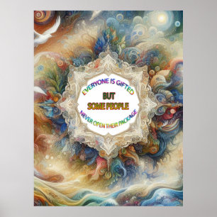 Poster Thèmes de l'Imaginaire spirituel intemporel métaph