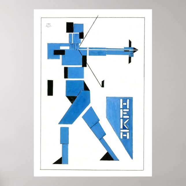 Poster Theo van Doesburg Archer De Stijl (Devant)
