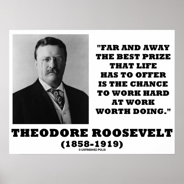 Poster Theodore Roosevelt Loin de la meilleure offre de v (Devant)